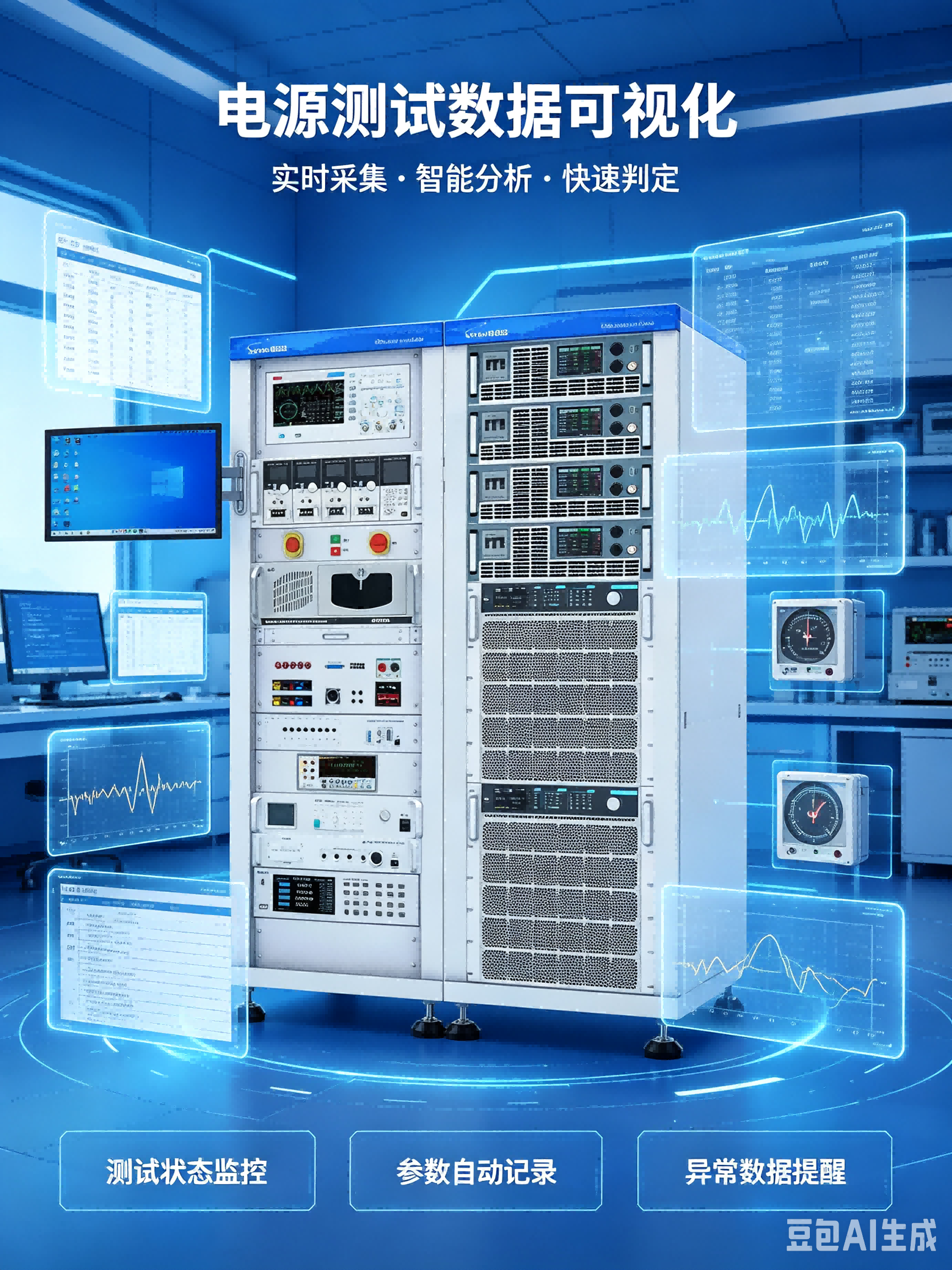 斯康达AI服务器电源功能测试系统-ATS310
